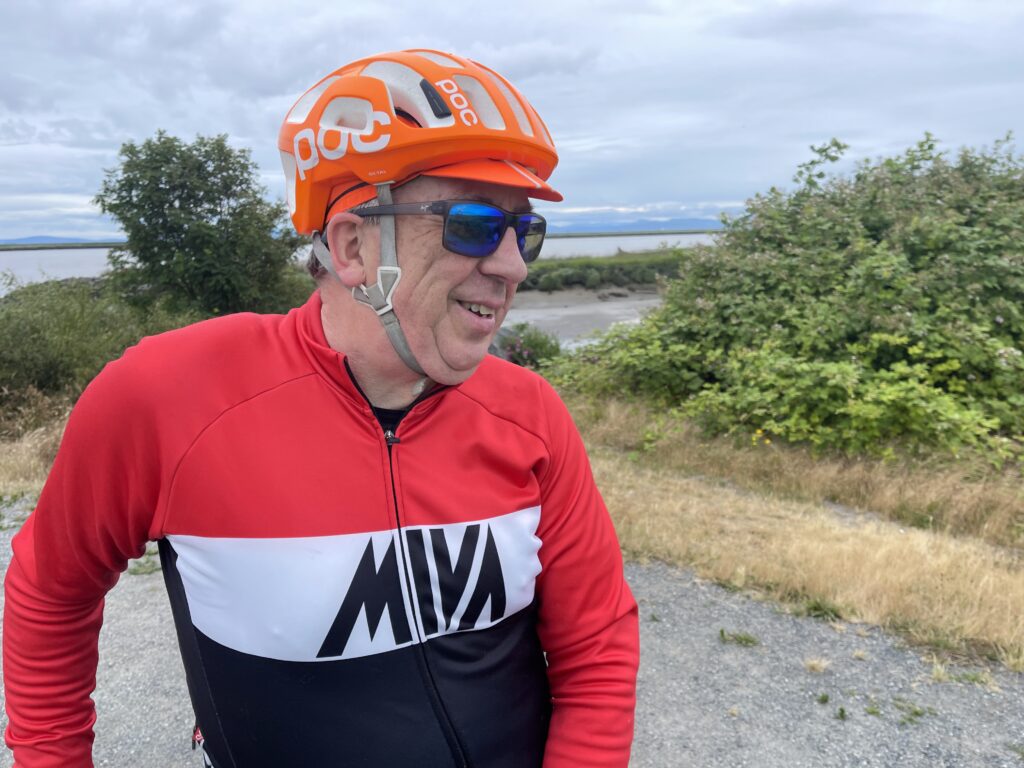 Tony is known for his love of cycling
